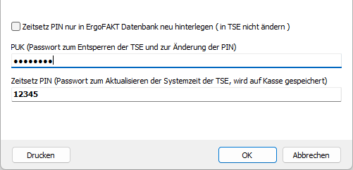 Screenshot Ändern der Zeitsetz-PIN